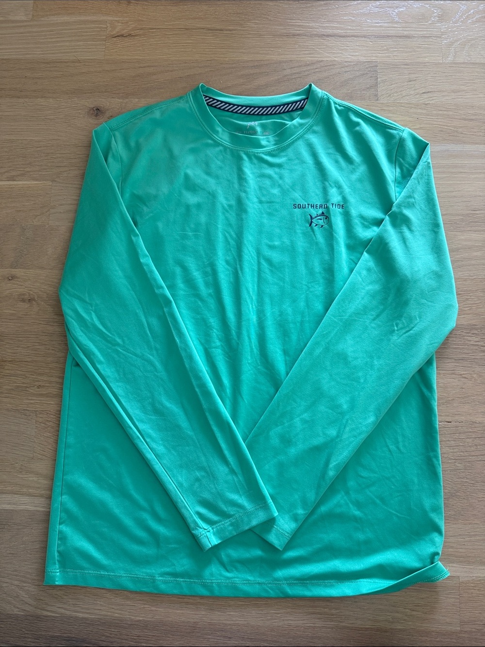 Southern Tide Kids Long Sleeve Rashguard - Seafoam Green
